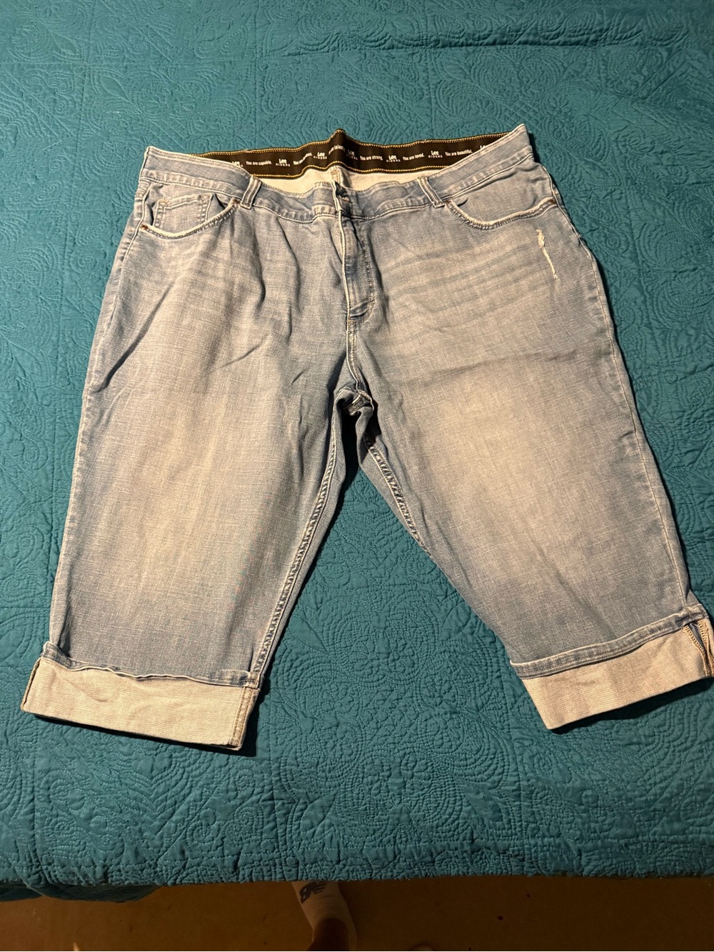 Riders by Lee Light Blue Cropped Denim Jeans